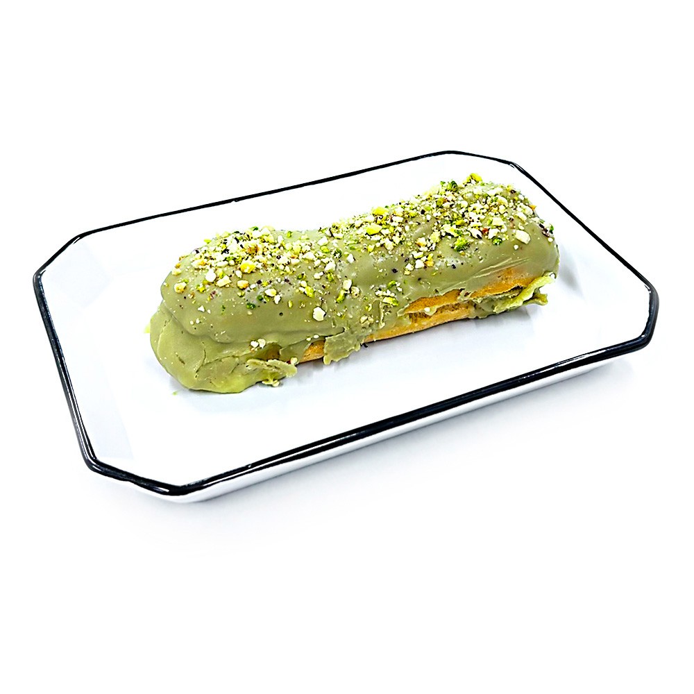 Eclair con crema pistacho