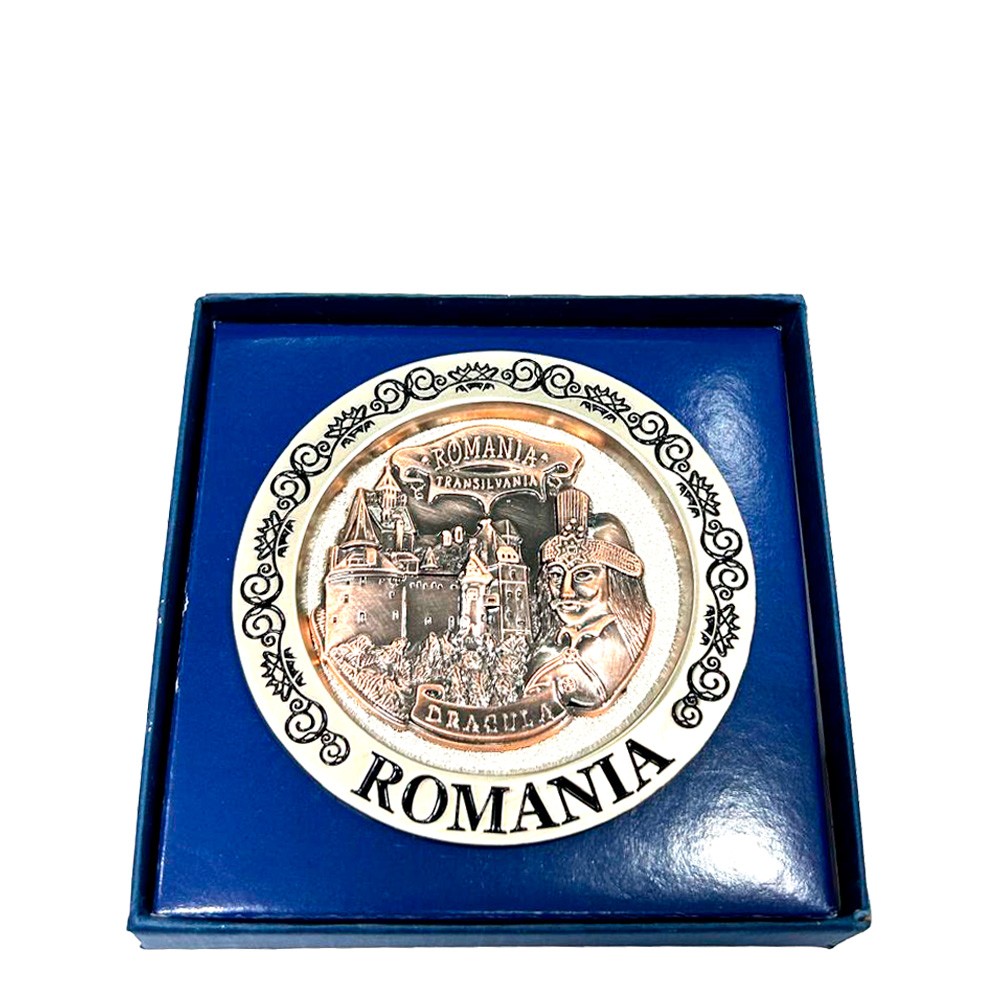 Placa decorativa metalica 8cm