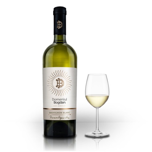 18-000234  Vin Sauvignon blanc sec Domeniul Bogdan (750ml)