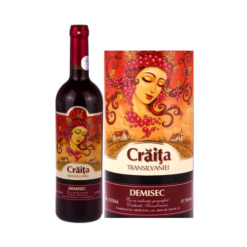 18-000244 Vin rosu demisec Craita Transilvaniei 750ml Jidvei