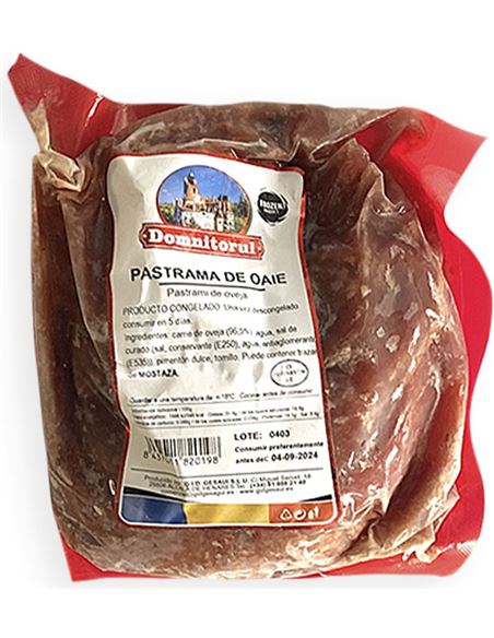 01-002141 Pastrama de oaie vid congelata eticheta