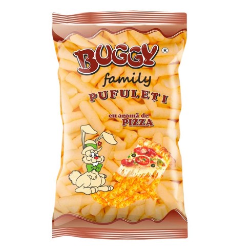 Gusanitos sabor pizza 200g Familiar Buggy -8uds