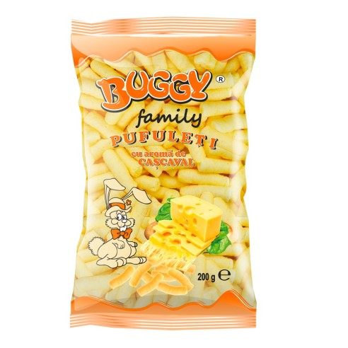 Gusanitos sabor queso 200g Familiar Buggy -8uds