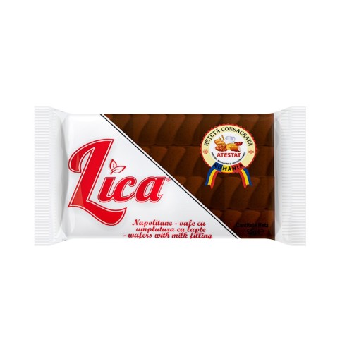 Napolitana spirala cu crema de lapte 52gr Lica