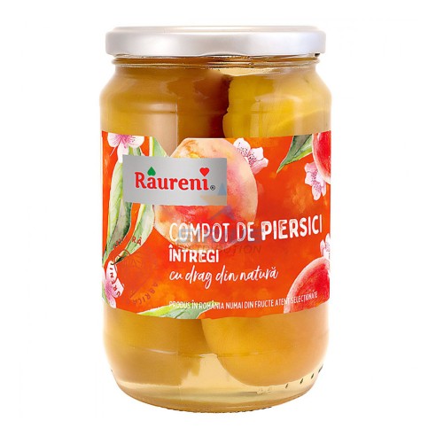 Compot de piersici Raureni (720gr) - 6und