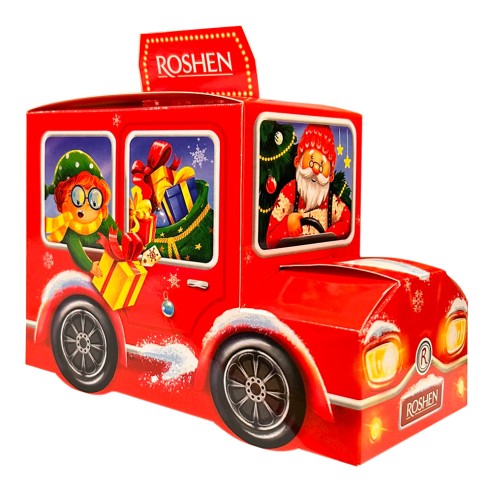 Coche de Papá noel 309g Roshen -6uds