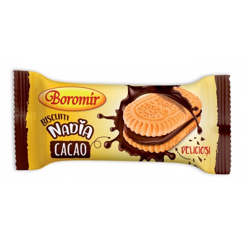 Biscuiti crema cacao Nadia (240gr)